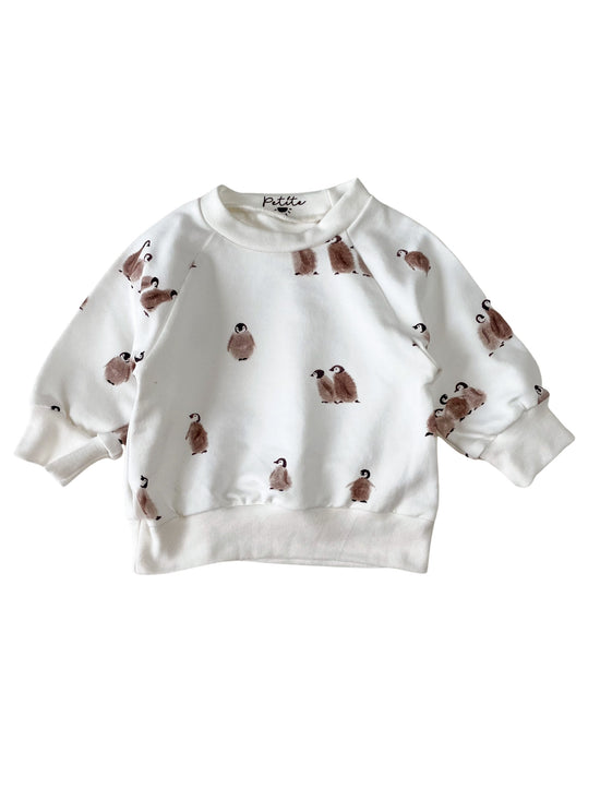 Baby cotton sweater / penguin