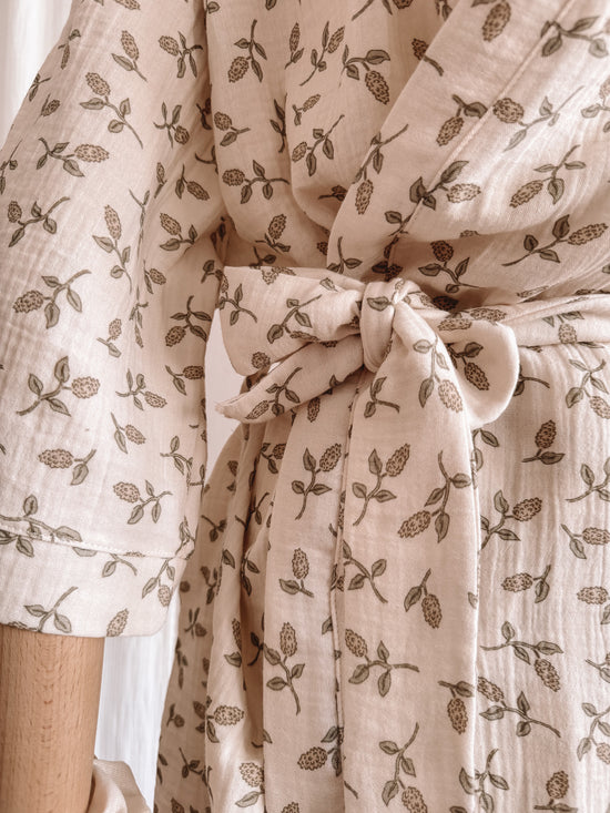 Muslin robe  / just floral