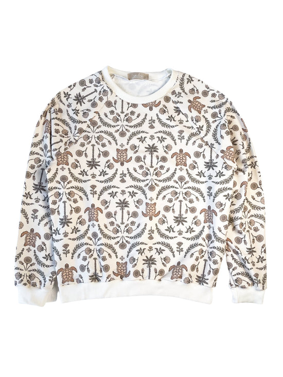 Cotton Sweatshirt / oriental turtles