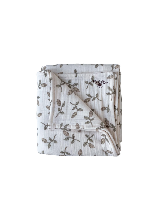 Baby swaddle / simple floral