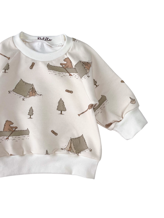 Baby cotton sweatshirt / boho camp - boys