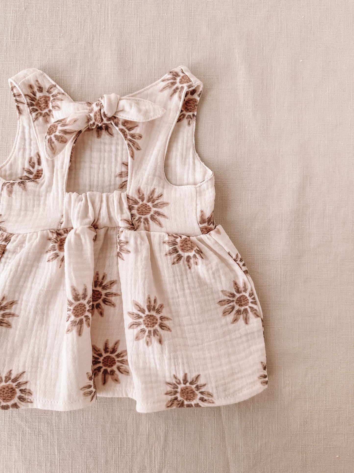Arabella baby dress / sunflowers