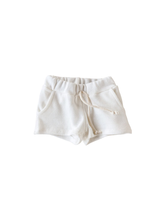 Knit shorts / ivory