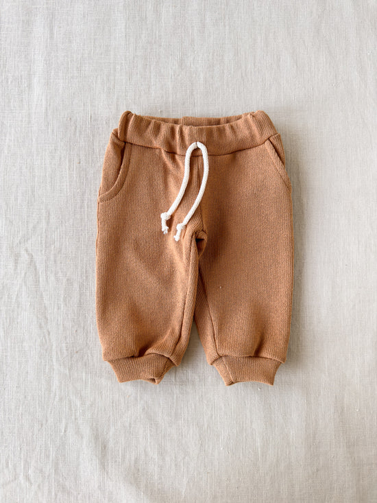 Knit sweatpants / cinnamon