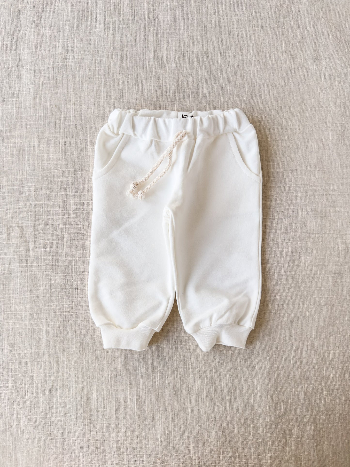 Cotton sweatpants / ivory