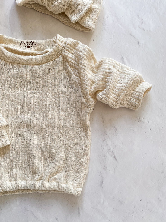 Baby sweater / cotton knit