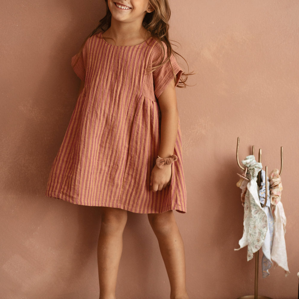 
                      
                        Malia baby dress / muslin - stripes
                      
                    