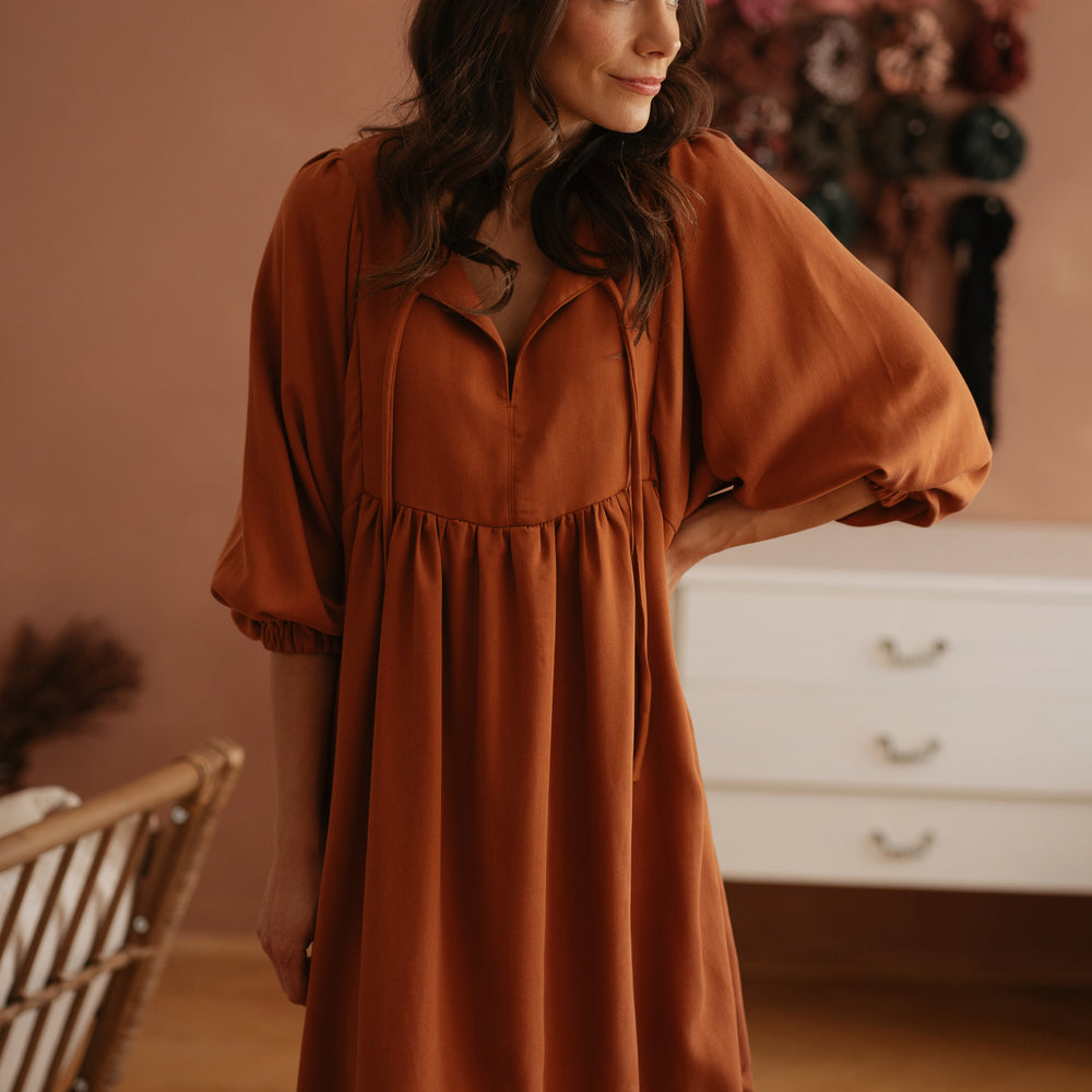 Malani dress / Burnt orange