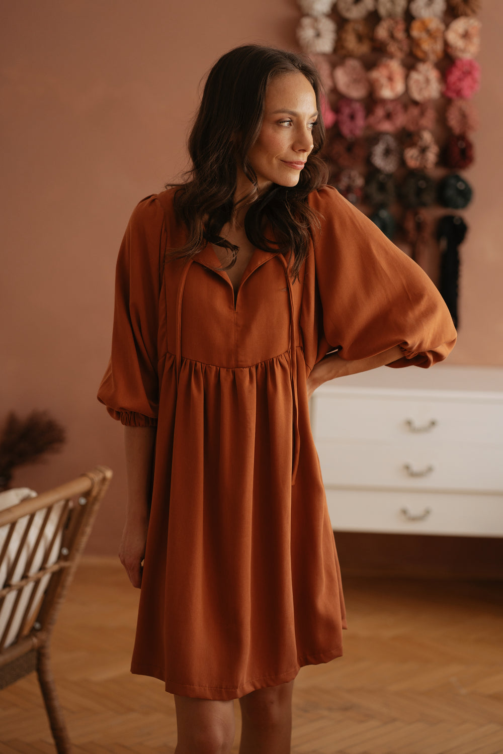 Malani dress / Burnt orange