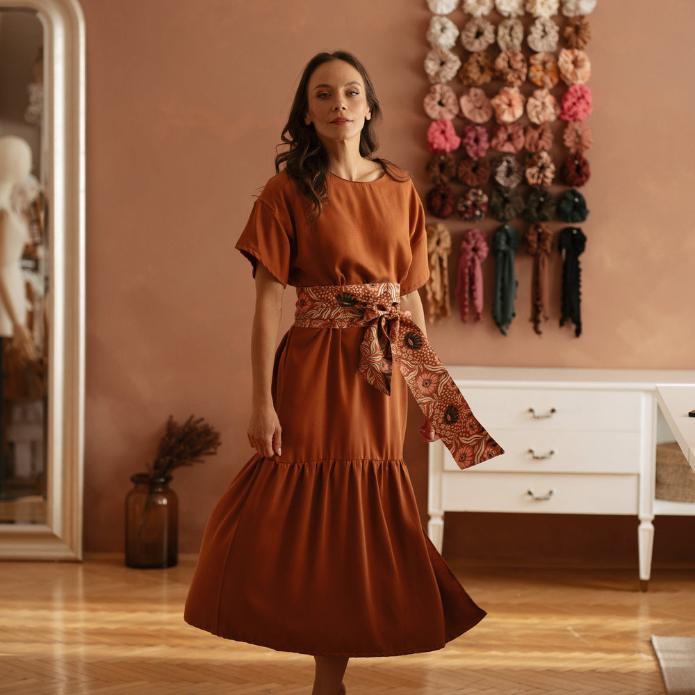 Ciarra dress / Burnt orange