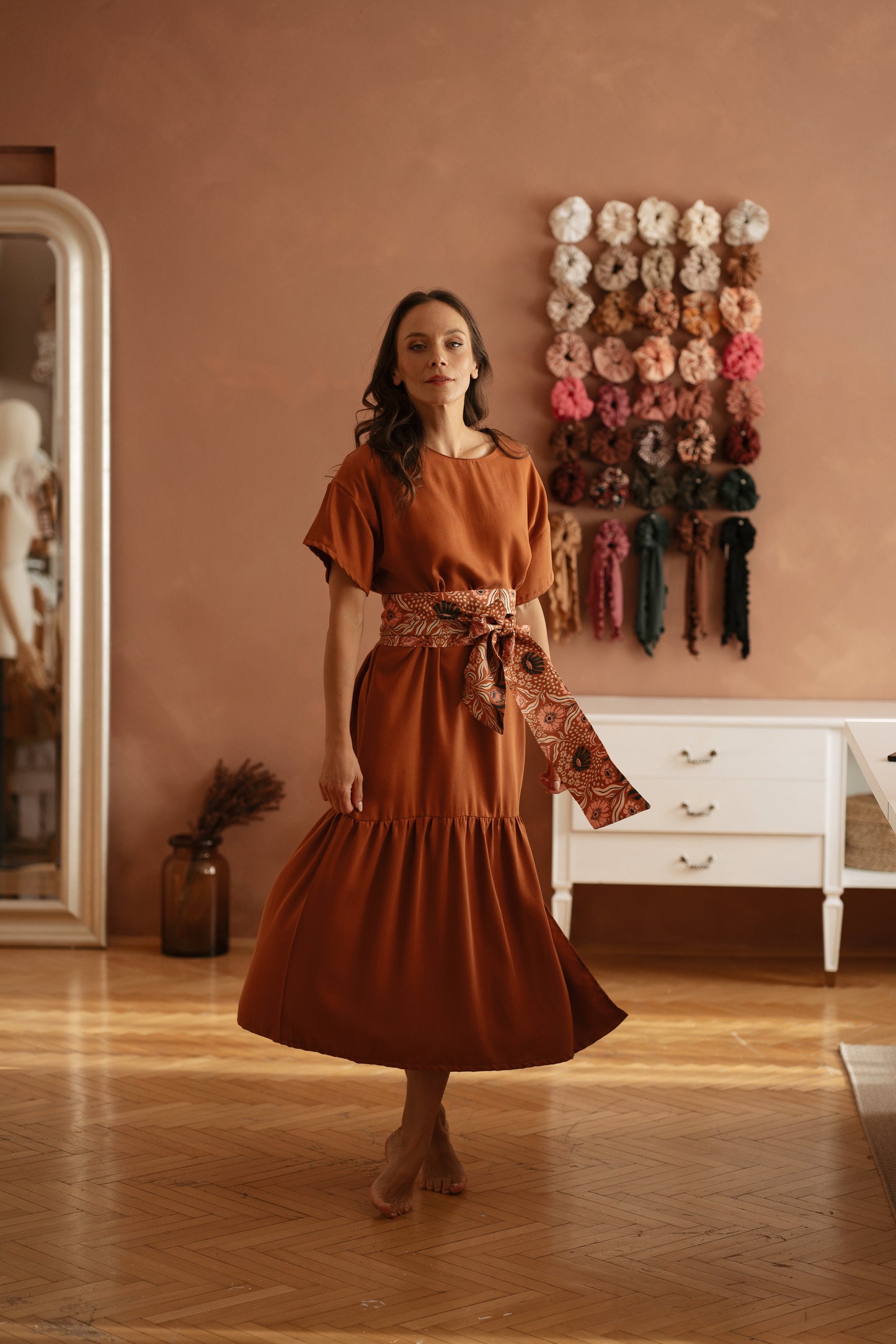 Ciarra dress / Burnt orange