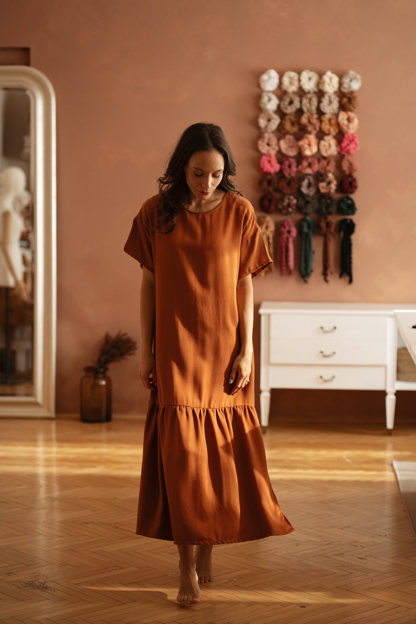 Ciarra dress / Burnt orange