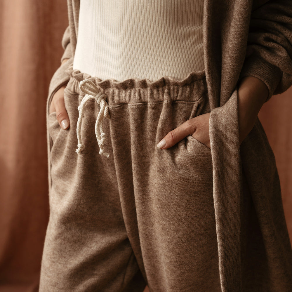 Loungewear pants / sand knit