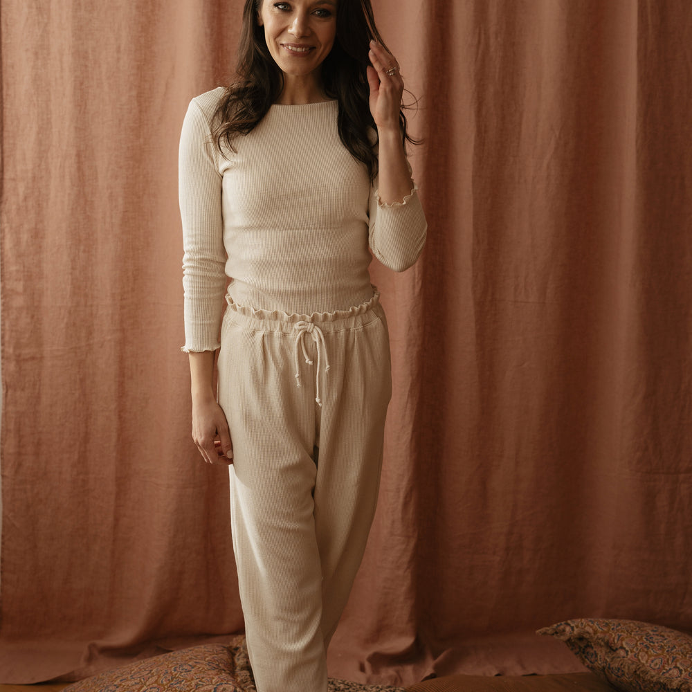 
                      
                        Loungewear pants / linen waffle
                      
                    