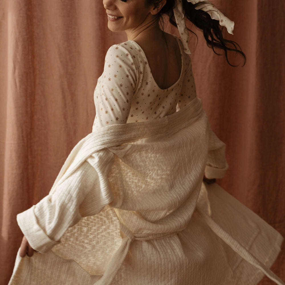 
                      
                        Cotton knit long cardigan
                      
                    