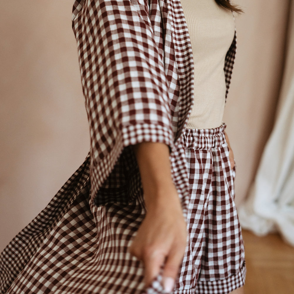 
                      
                        Halja iz muslina / checkers - burgundy
                      
                    