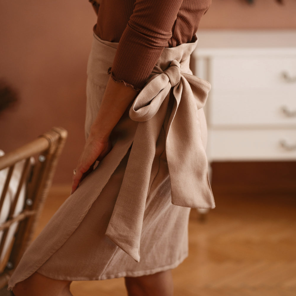 
                      
                        Gia Wrap Skirt / Linen - Beige
                      
                    