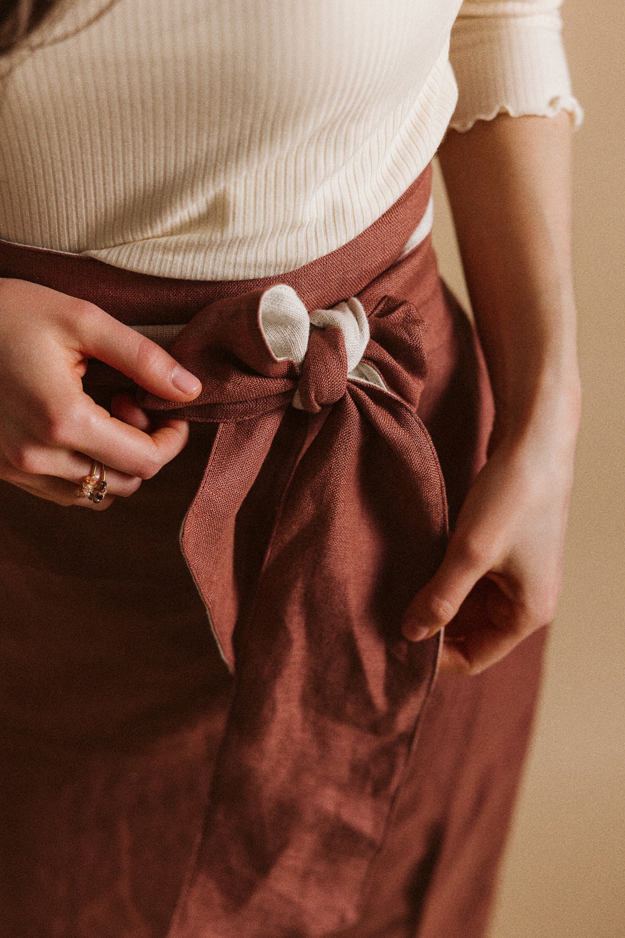 Celine Wrap Skirt / Rosewood – EvelinaApparel