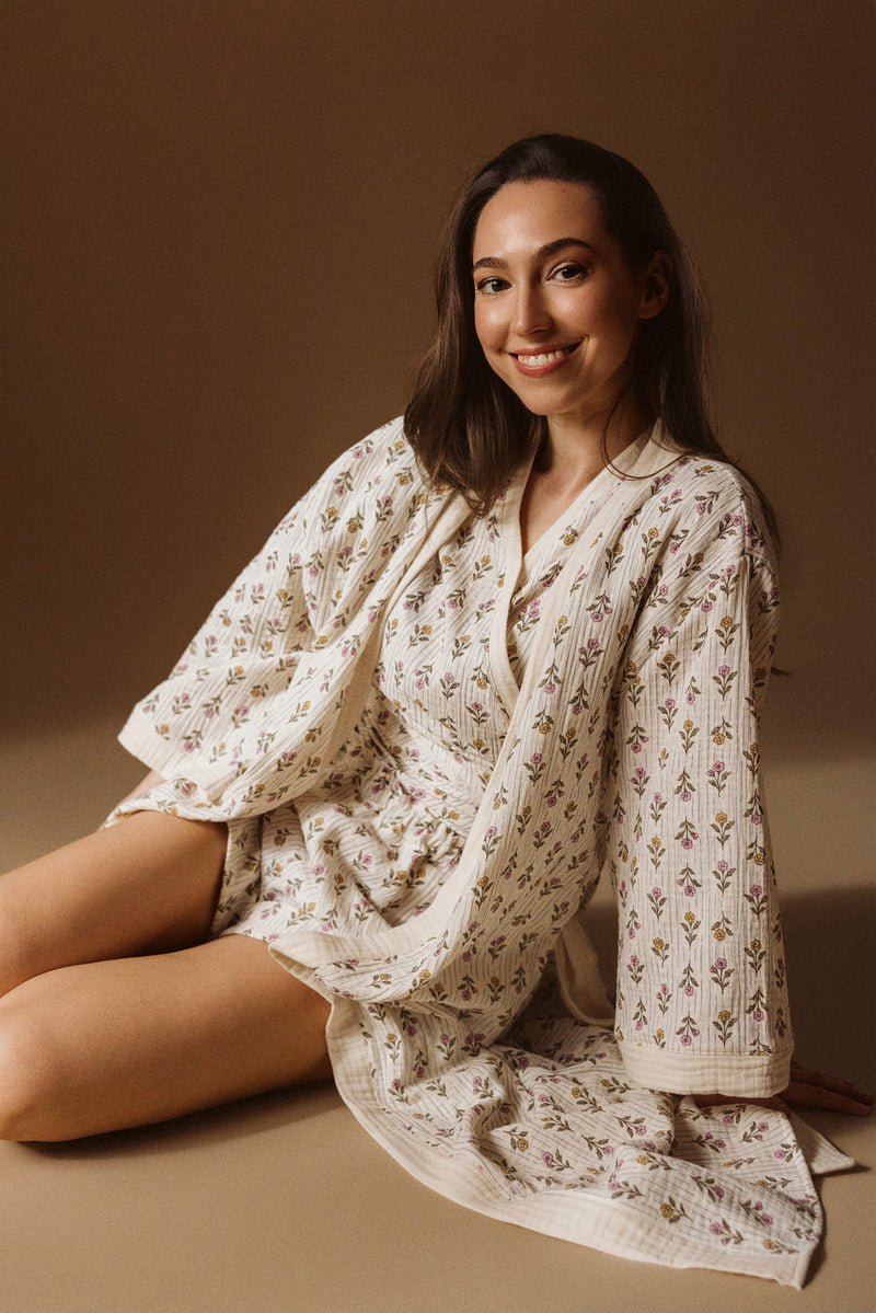 Muslin robe / Meadow whisper