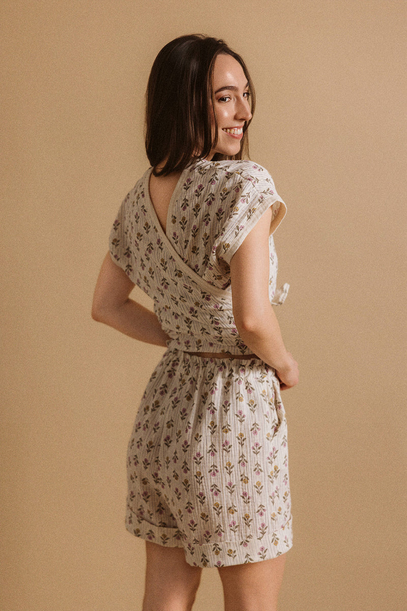 Mae wrap top / Meadow whisper