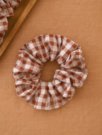 Scrunchie / Checkers - Rosewood