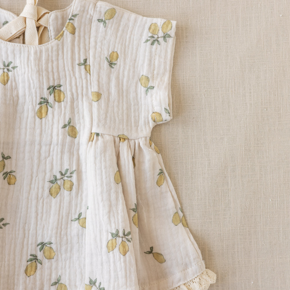 
                      
                        Malia baby dress / lemons + lace
                      
                    