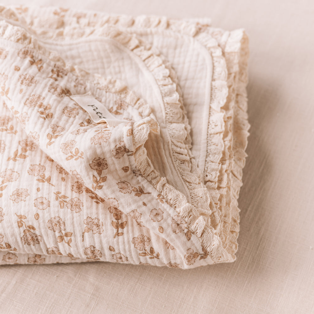 
                      
                        Muslin Blanket /  blossom + lace
                      
                    