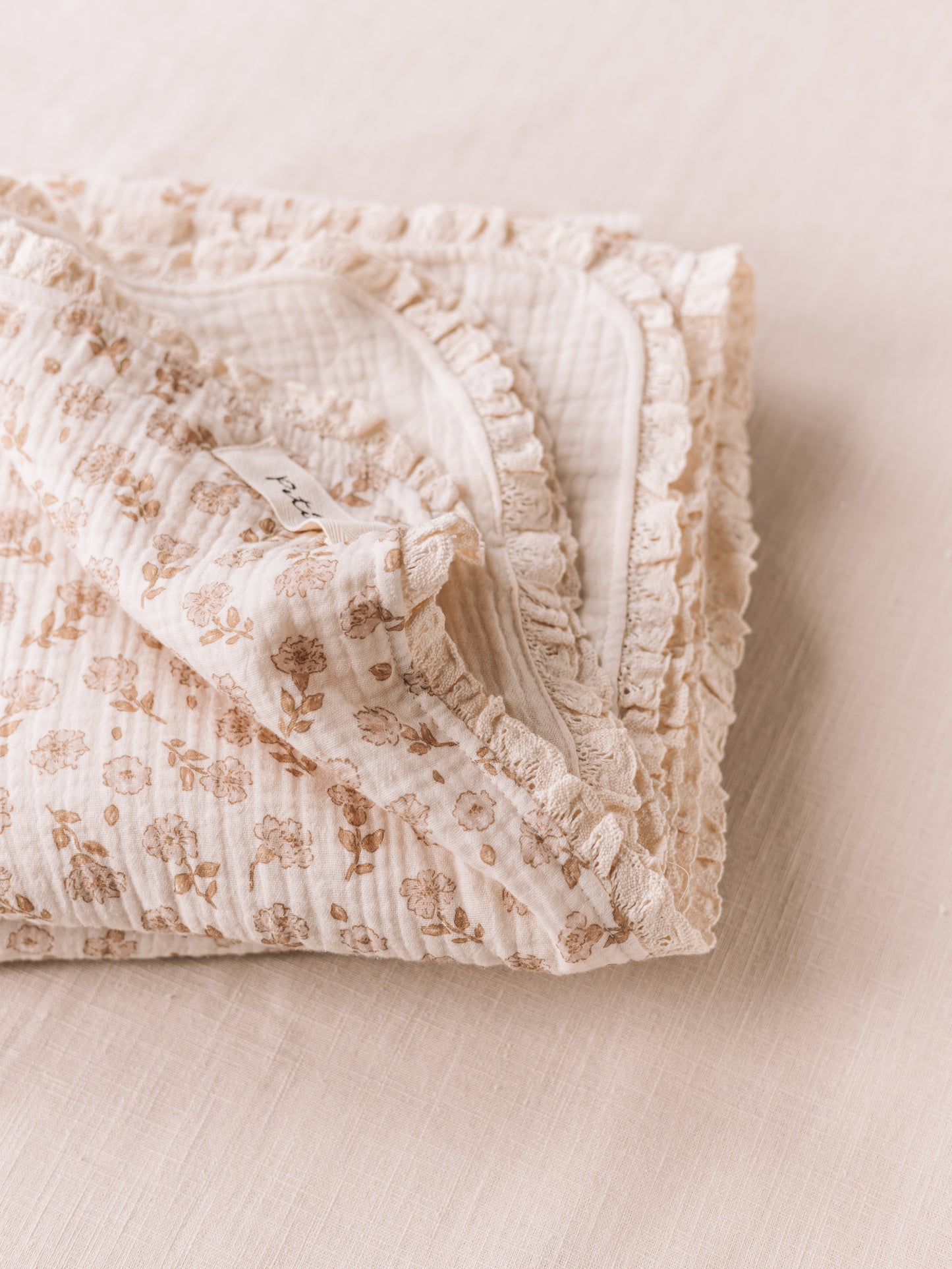 Muslin Blanket /  blossom + lace