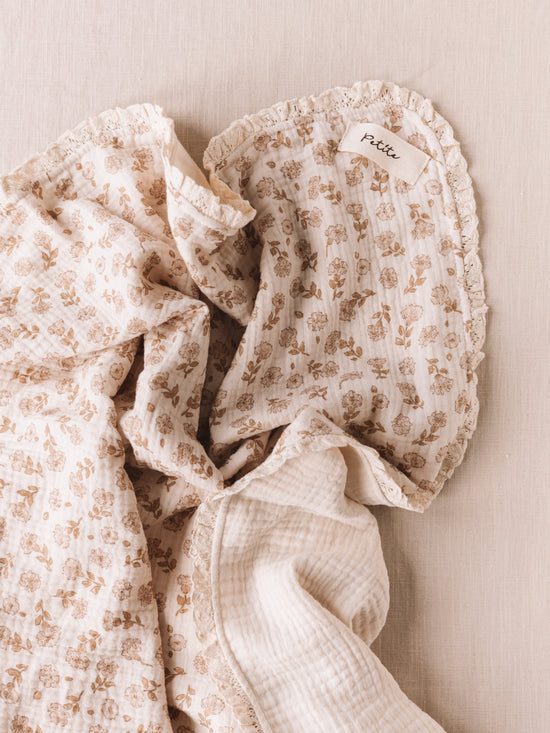 Muslin Blanket /  blossom + lace