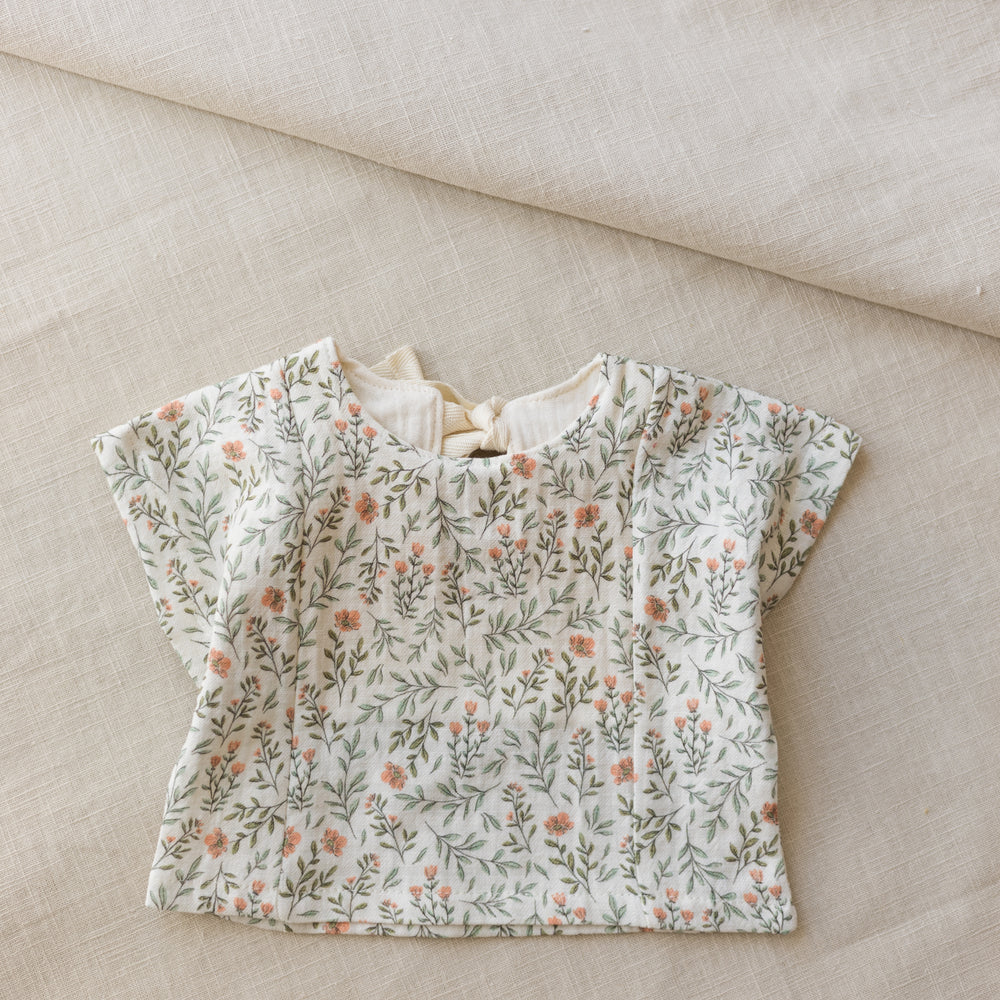 LIMITED EDITION * Muslin top / soft branches - rose