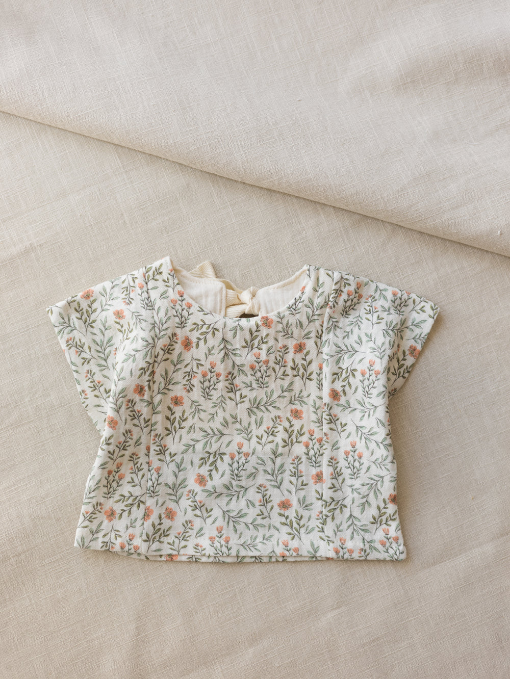 LIMITED EDITION * Muslin top / soft branches - rose