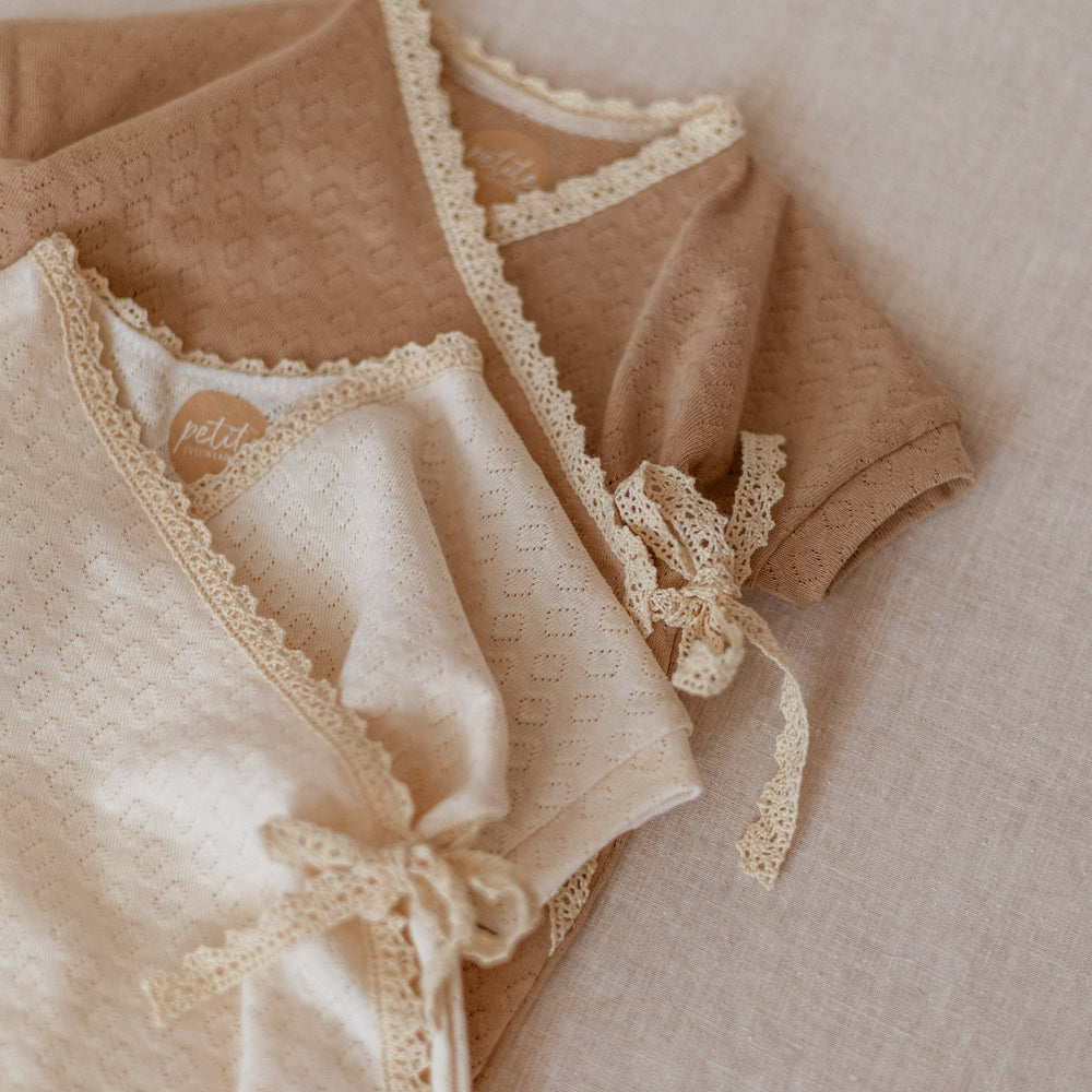 
                      
                        Romper / Organski Pointoille - Beige
                      
                    