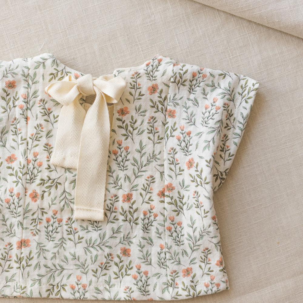 LIMITED EDITION * Muslin top / soft branches - rose