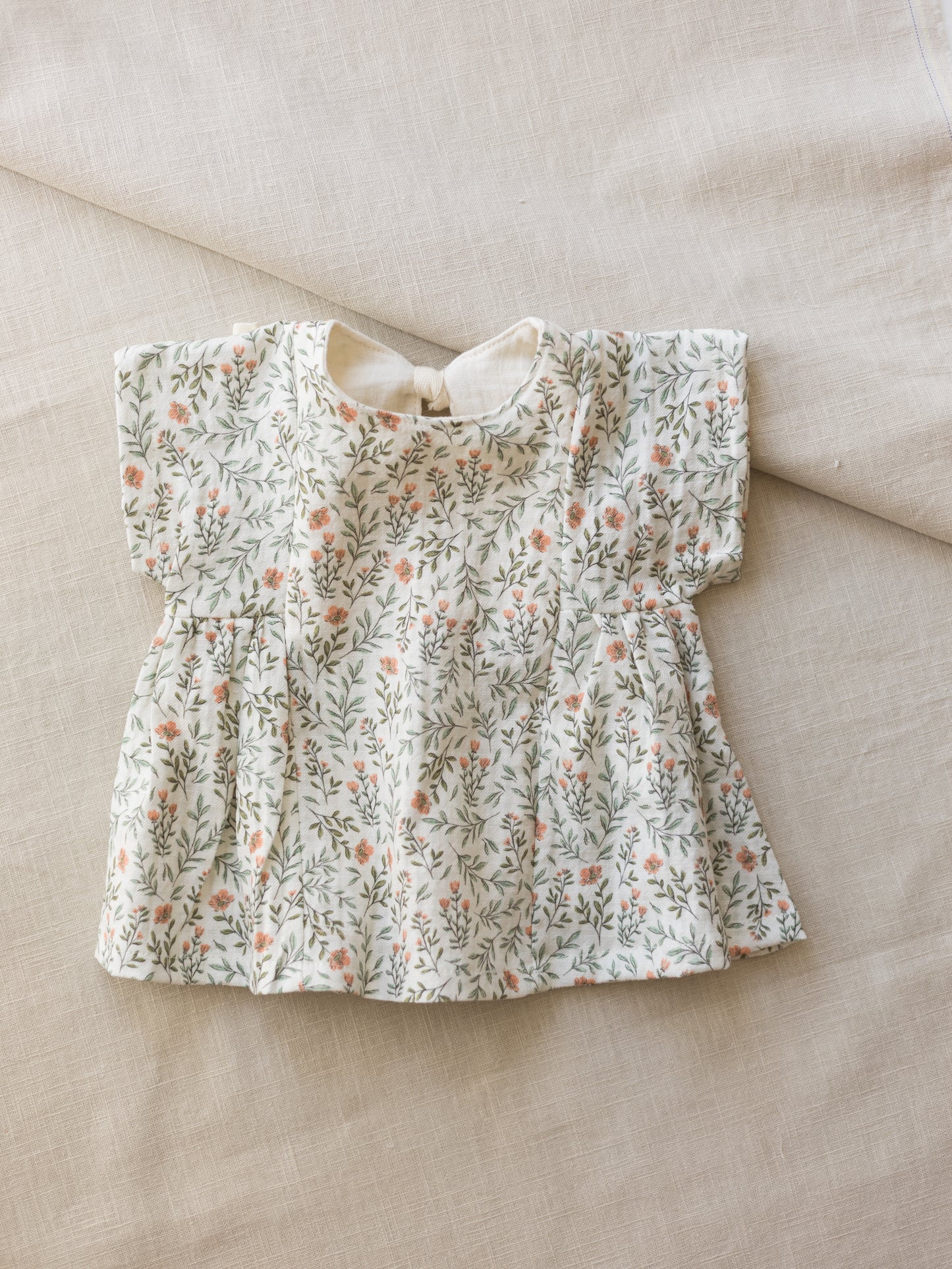 LIMITED EDITION * Malia baby dress / soft branches - rose