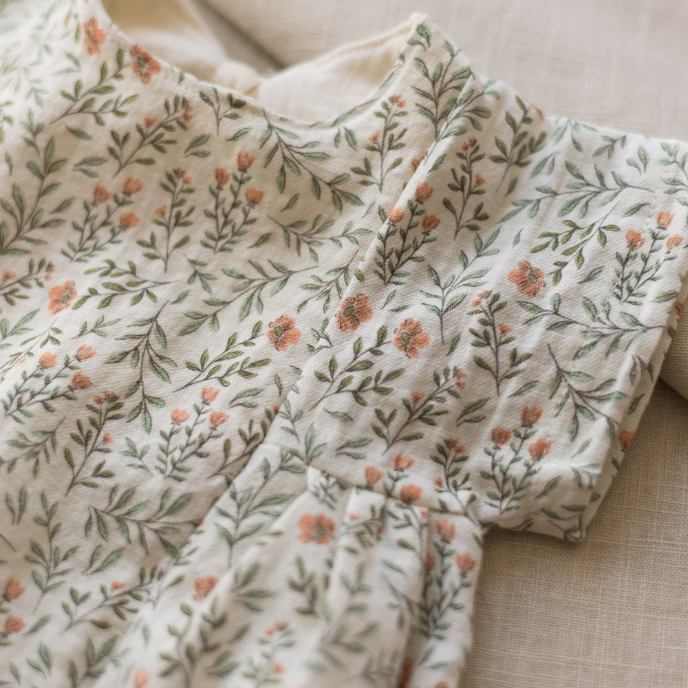 LIMITED EDITION * Malia baby dress / soft branches - rose