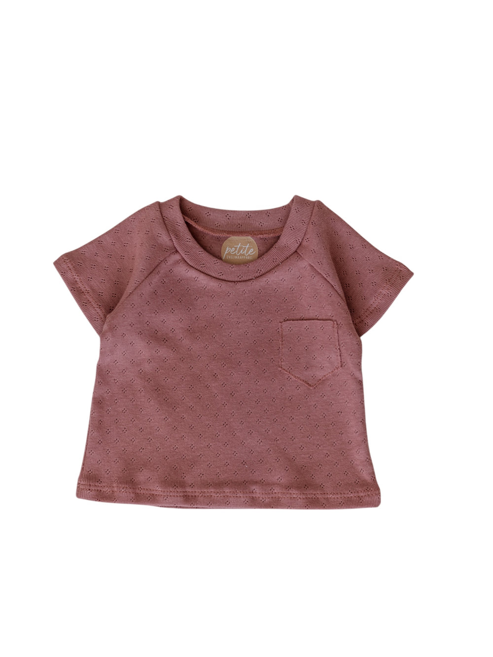 Baby T-shirt / Cotton Pointoille - Clay