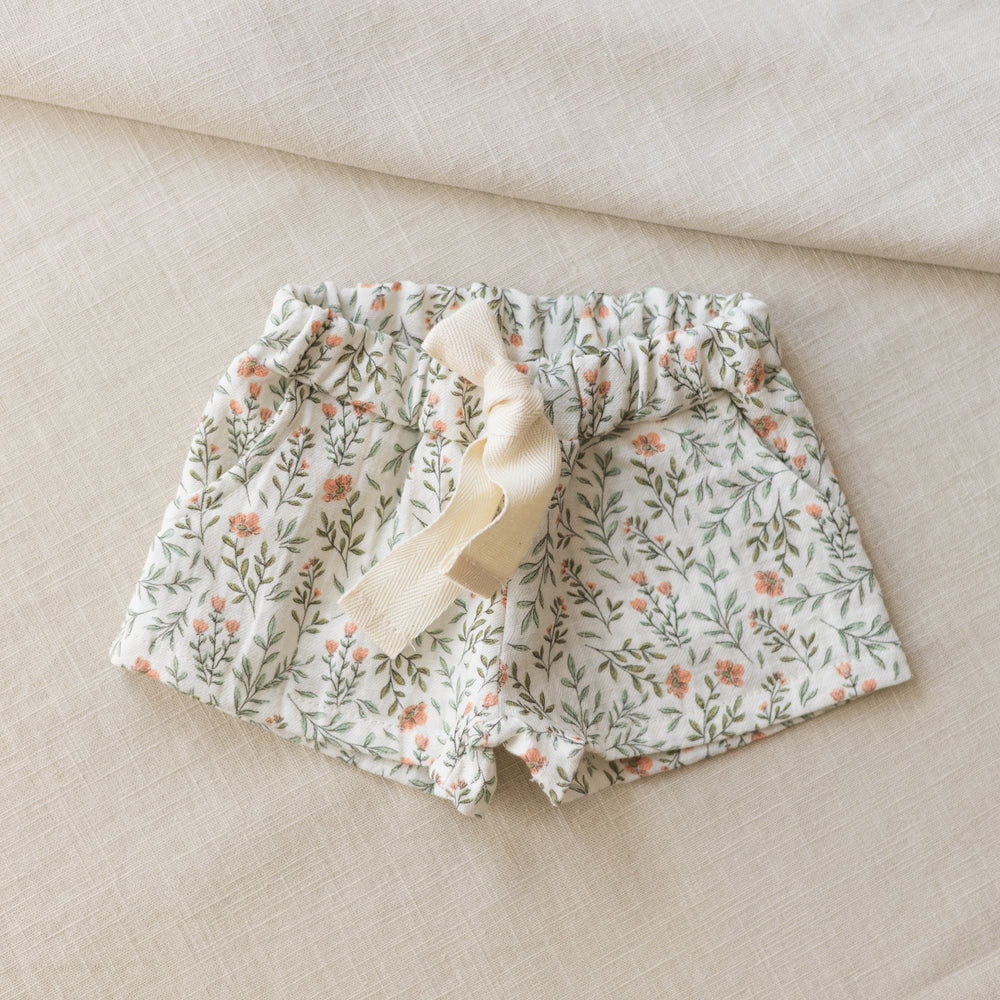 LIMITED EDITION * Muslin shorts / soft branches - rose