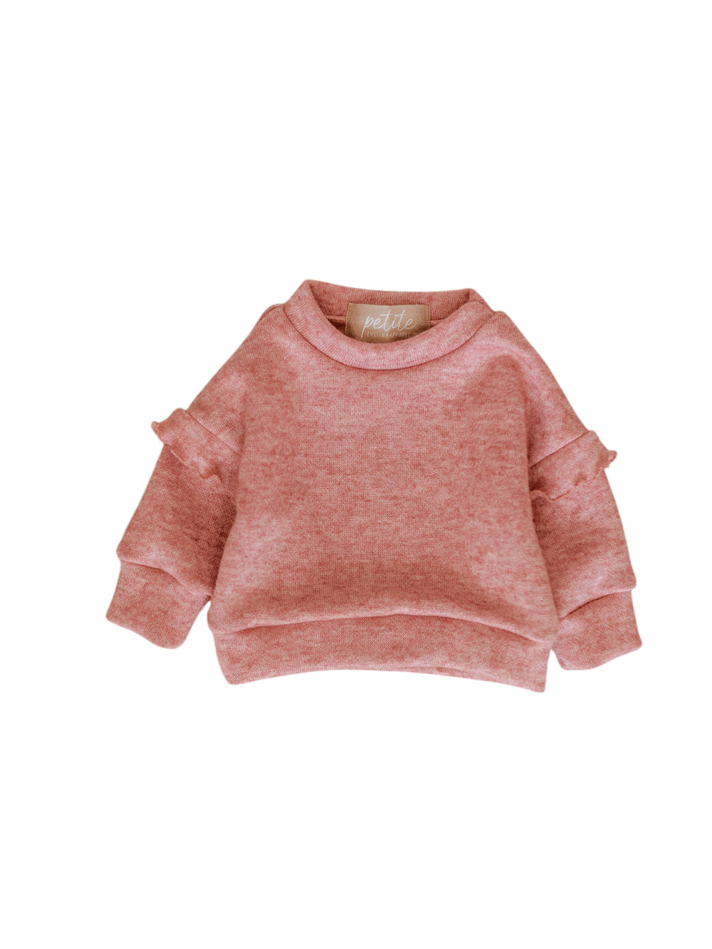 Girly Sweater / Ruffles - Vintage Rose