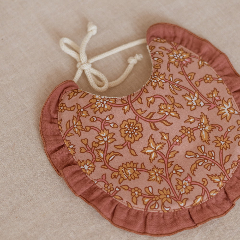 
                      
                        Baby bib / Old Rose & Clay Florals
                      
                    