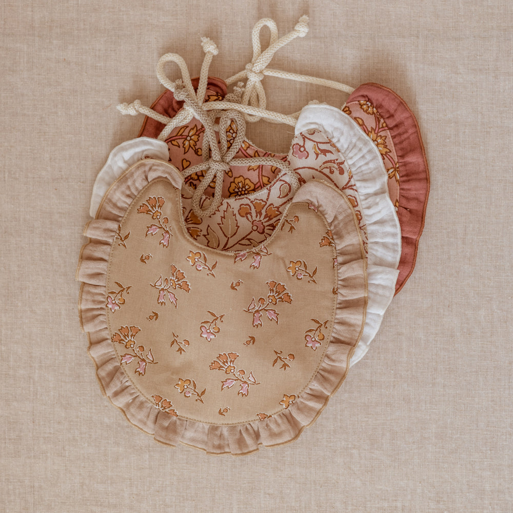 
                      
                        Baby bib / Old Rose & Clay Florals
                      
                    