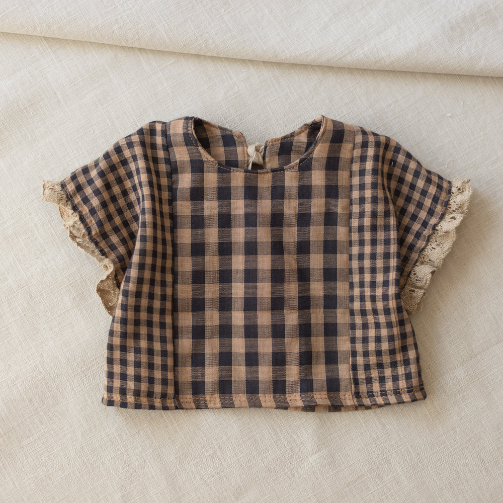 
                      
                        Muslin top / checkers - cacao
                      
                    