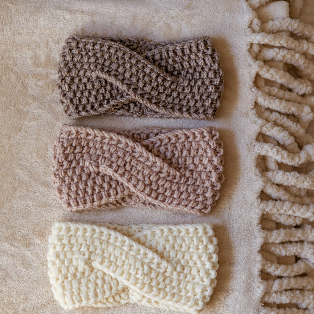 
                      
                        Kids Knitted headband  / earth tones
                      
                    