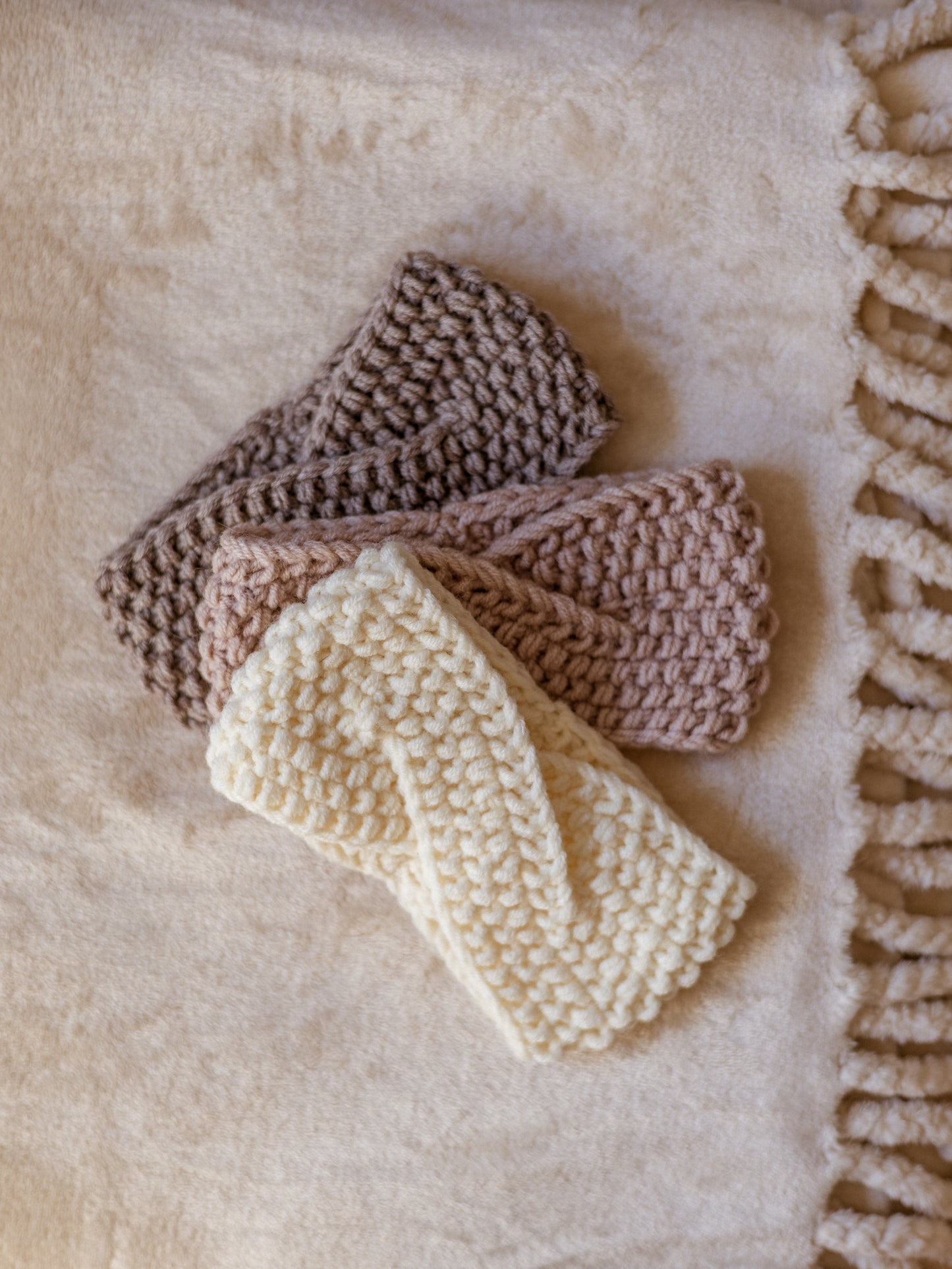 Kids Knitted headband  / earth tones