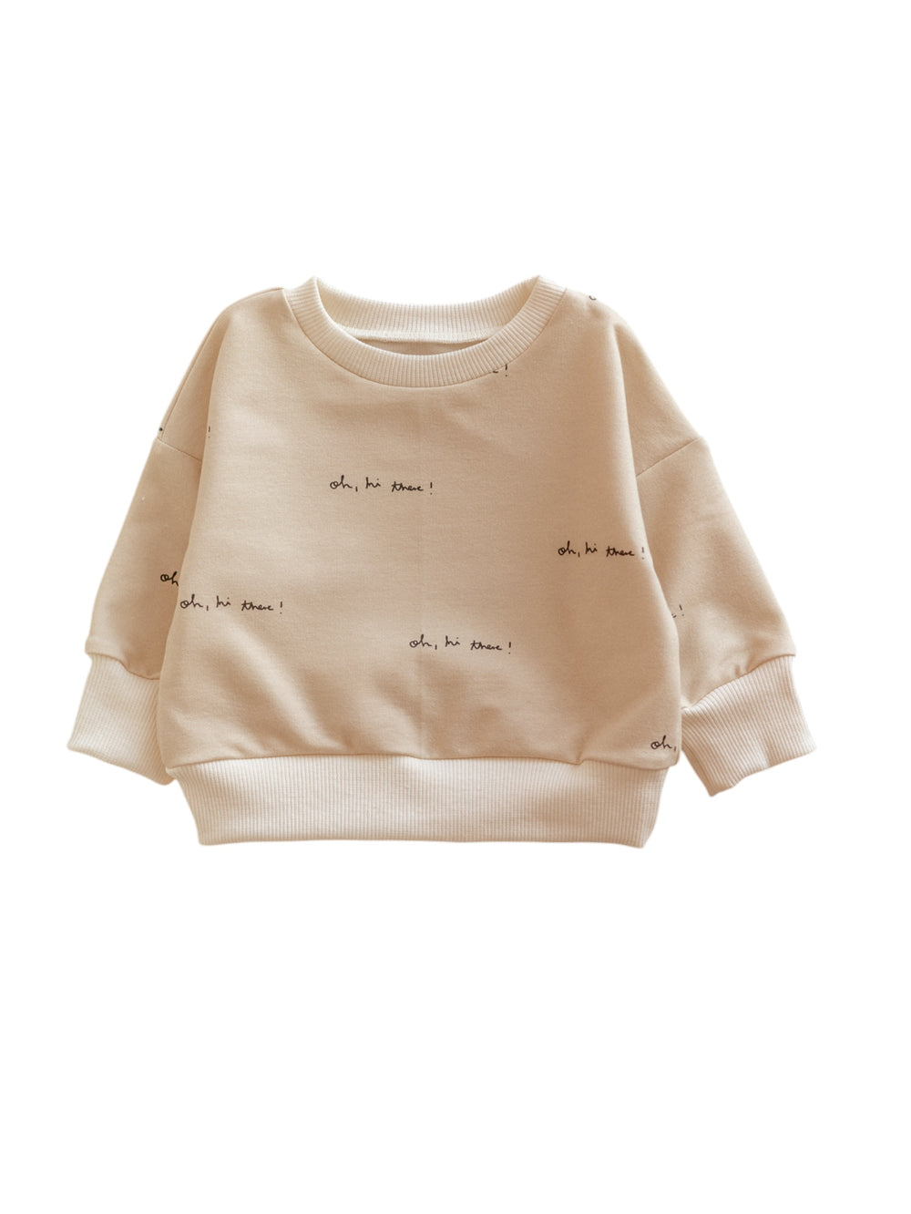 Baby Cotton Sweatshirt / HI There