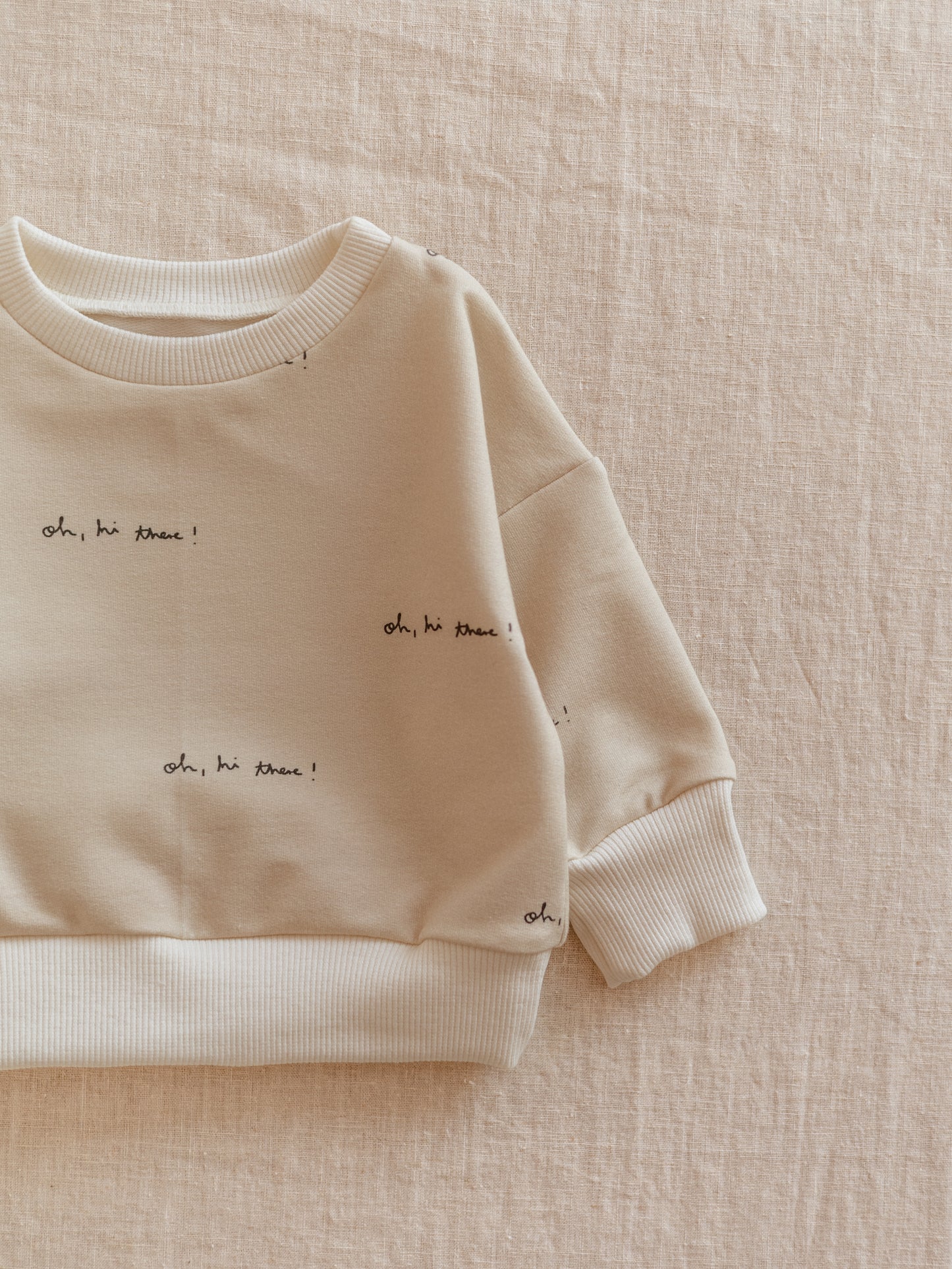 Baby Cotton Sweatshirt / HI There