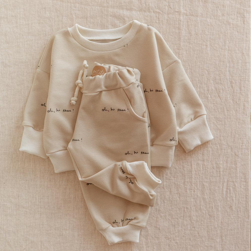 
                      
                        Baby Cotton Sweatshirt / HI There
                      
                    