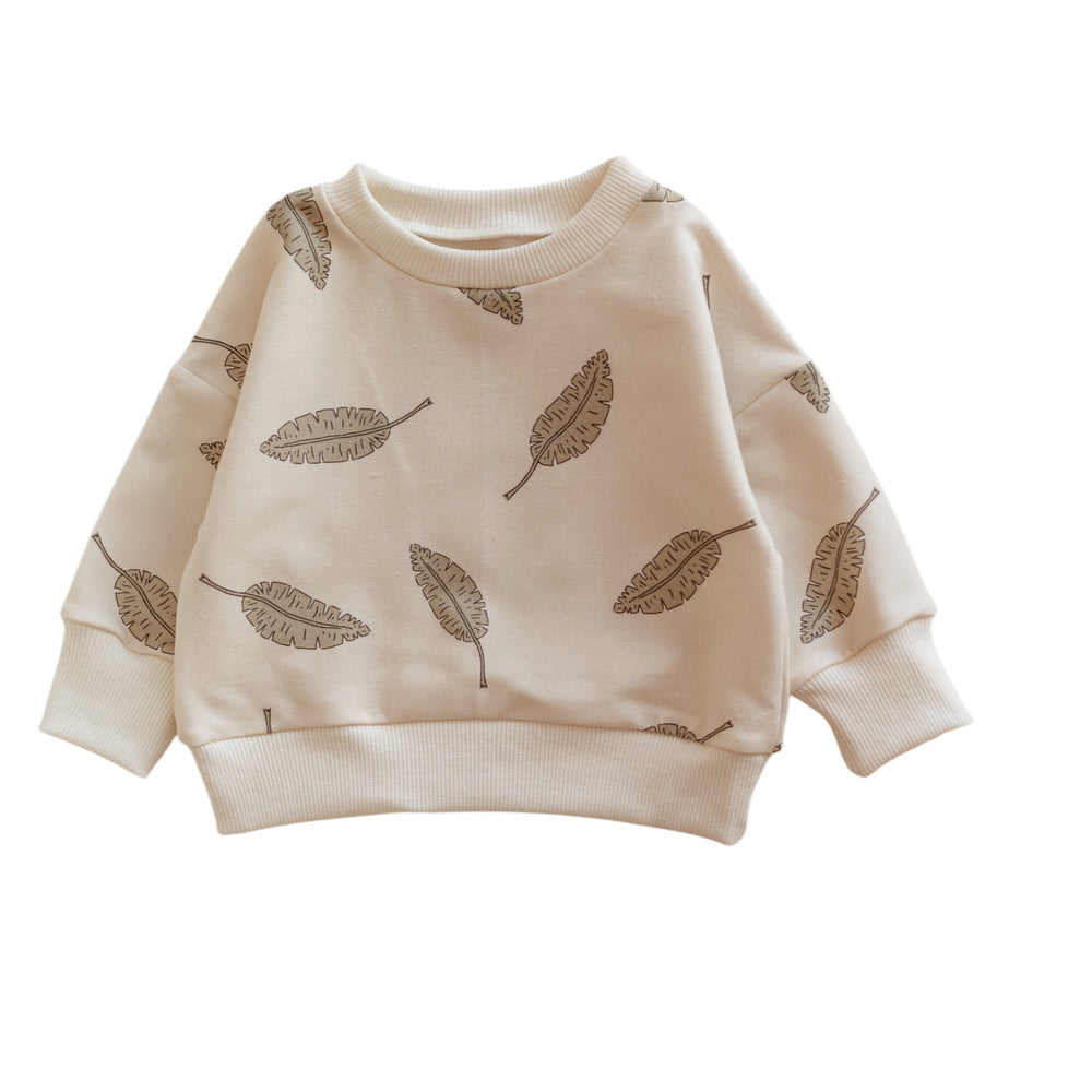 
                      
                        Baby Cotton Sweatshirt / Leaves
                      
                    