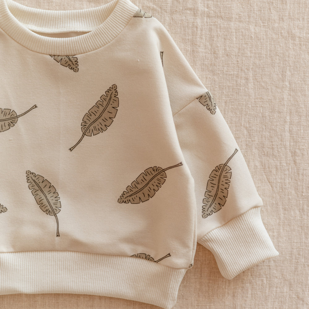 Baby Cotton Sweatshirt / Leaves