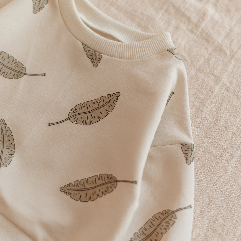 
                      
                        Baby Cotton Sweatshirt / Leaves
                      
                    