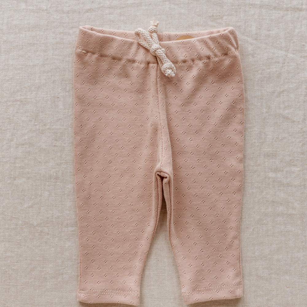 
                      
                        Baby Leggings / Cotton Pointoille - Blush .
                      
                    